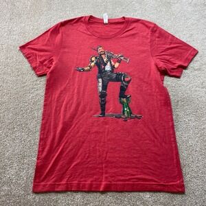 Bella Canvas Red Apex Legends Mirage Shirt Mens Medium Video Game‎ Graphic Tee